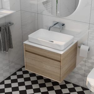 Alma square countertop basin 45