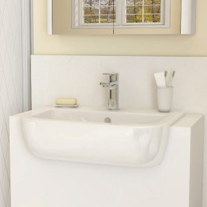 560mm semi countertop basin with one tap hole