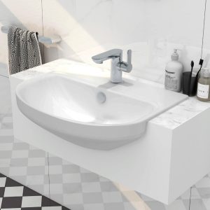 Alma 505mm Short Projection Semi Countertop Basin