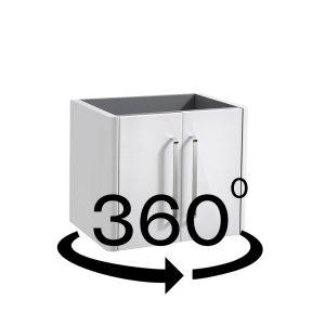 Suburb 600mm x 390mm double door wall mounted cabinet white gloss