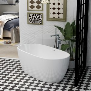 Alma 1500mm freestanding bath 45 degree