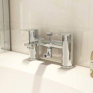 Suburb Bath shower mixer incl hose handset and wall bracket