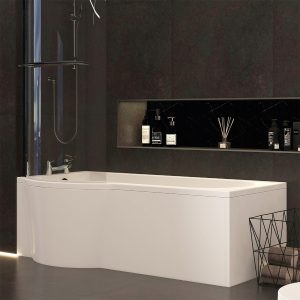 Imex Premiercast Arco shower bath 1700mm (inc. leg pack)