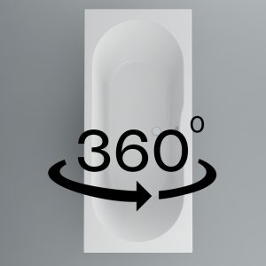 Premiercast Arco double ended bath 1800x800 (inc. leg pack)