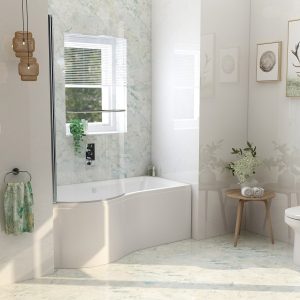 Imex Premiercast Multi layer Reinforced Ronda 1500 Left Hand Shower Bath