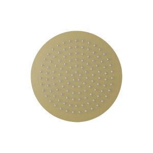 Slimline 250mm Brushed Brass Round shower head