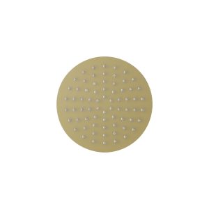 Slimline 200mm Brushed Brass Round shower head