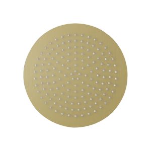 Slimline 300mm Brushed Brass Round shower head