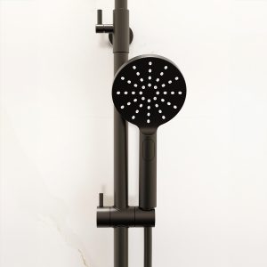 Ravine Matt Black Multifunction handset Only