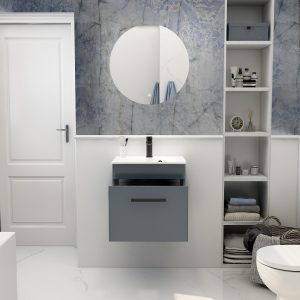 Imex Ivan 500 Bathroom Furniture in Steel Blue