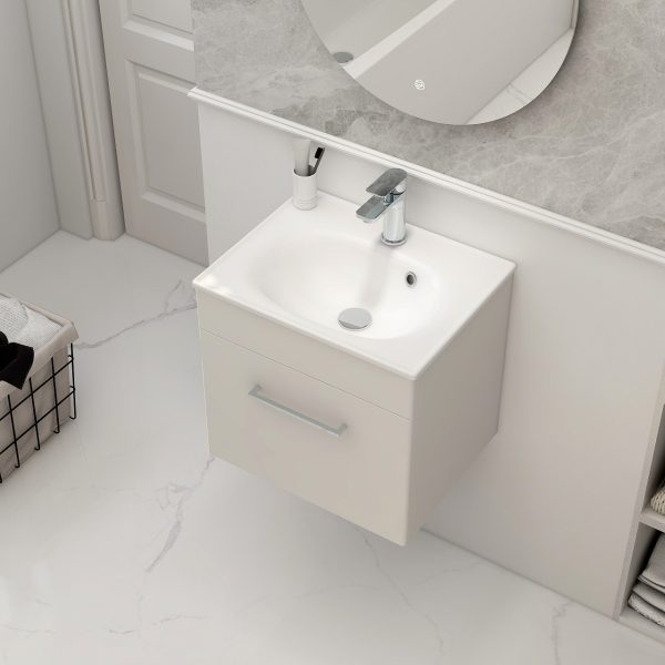 Imex Ivan 500 Bathroom Furniture in Matt White