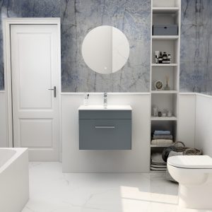 Imex Ivan 600mm Bathroom Furniture in Steel Blue