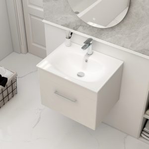 Imex Ivan 600 Bathroom Furniture in Matt White
