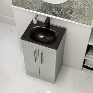 Ivan Pistachio Bathroom Furniture 2 Door by Imex