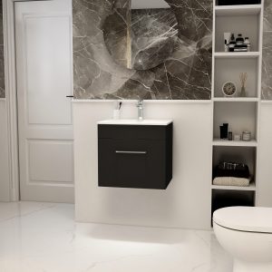 Imex Ivan Bathroom Furniture in Black by Imex