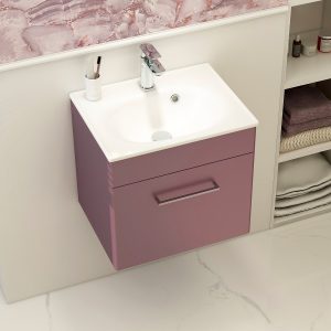 Ivan Plum Bathroom Furniture Wall Mounted by Imex