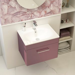 Ivan Plum Bathroom Furniture Wall Mounted by Imex