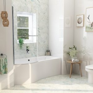 Imex Premiercast Multi layer Reinforced Ronda 1700 Left Hand Shower Bath