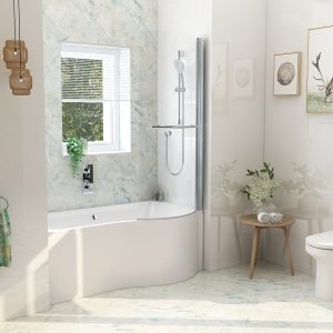 Imex Premiercast Multi layer Reinforced Ronda 1500 Right Hand Shower Bath