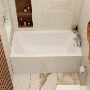 Imex Premiercast Multi layer Reinforced Quadro 1300x700 Single Ended Bath