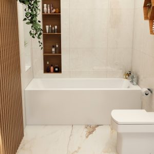 Imex Premiercast Multi layer Reinforced Quadro 1600x700 Single Ended Bath