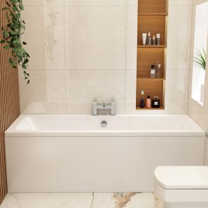 Imex Premiercast Multi layer Reinforced Quadro 1700x700 Double Ended Bath