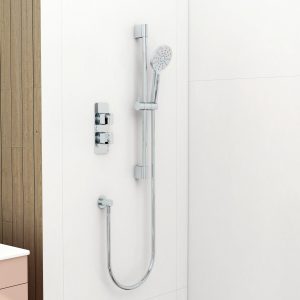 Quadro shower pack 1 (Round) in Chrome