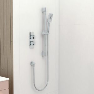 Quadro shower pack 1 (Square) in Chrome