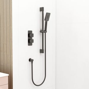 Quadro shower pack 1 (Square) in Matt Black